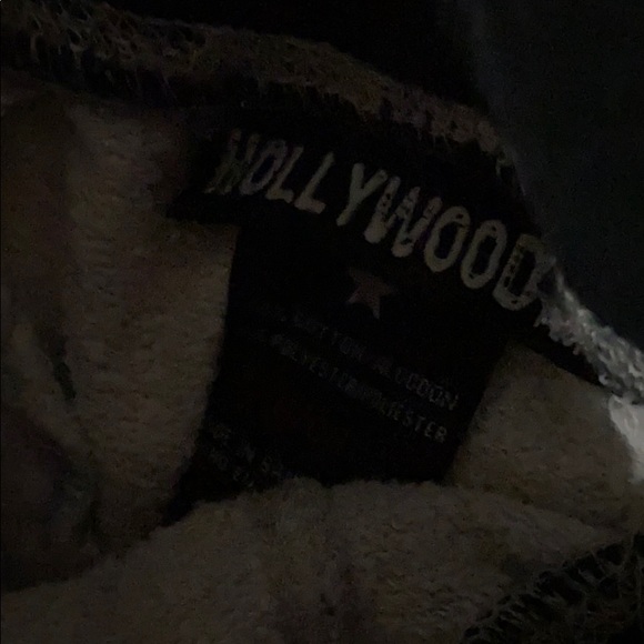 White Jogger Sweatpants with black speckles - Picture 2 of 2